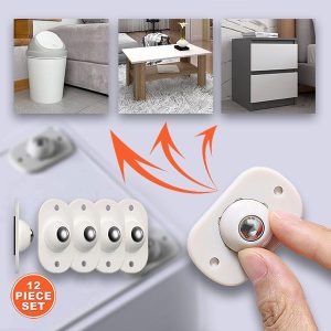 Pašlīmējošie riteņi mēbelēm | STICKYWHEEL
