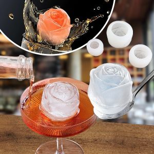 Universālas rožu formas silikona veidnes (3 gabali) | ICEROSE