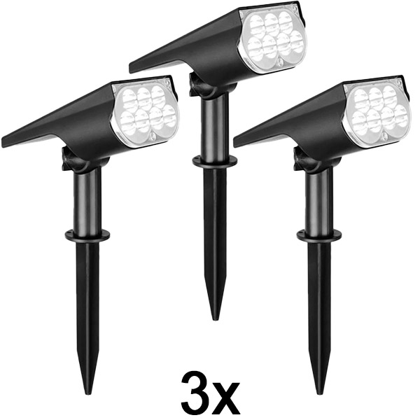 3x Āra saules enerģijas prožektors | SPOTIKE